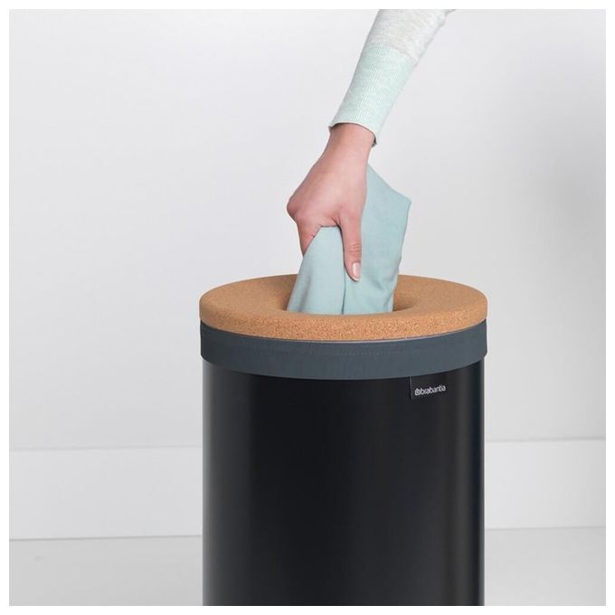 Brabantia Portabiancheria 35 Litri Nero Opaco
