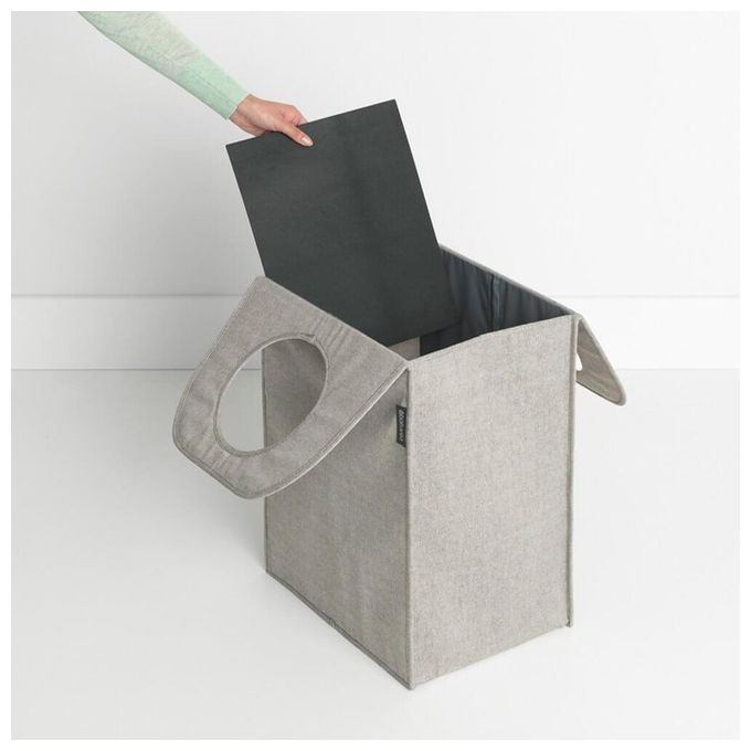 Brabantia Portabiancheria 55 Litri Pieghevole Grigio