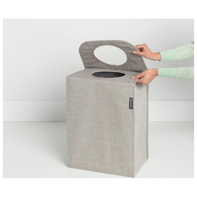 Brabantia Portabiancheria 55 Litri Pieghevole Grigio