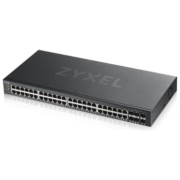 Zyxel GS1920-48V2 Switch Gestito 44 Porte Gigabit Ethernet 10-100-1000 4 Porte SFP 2 Slot SFP 100 Gbit-s Montaggio Rack colore Nero