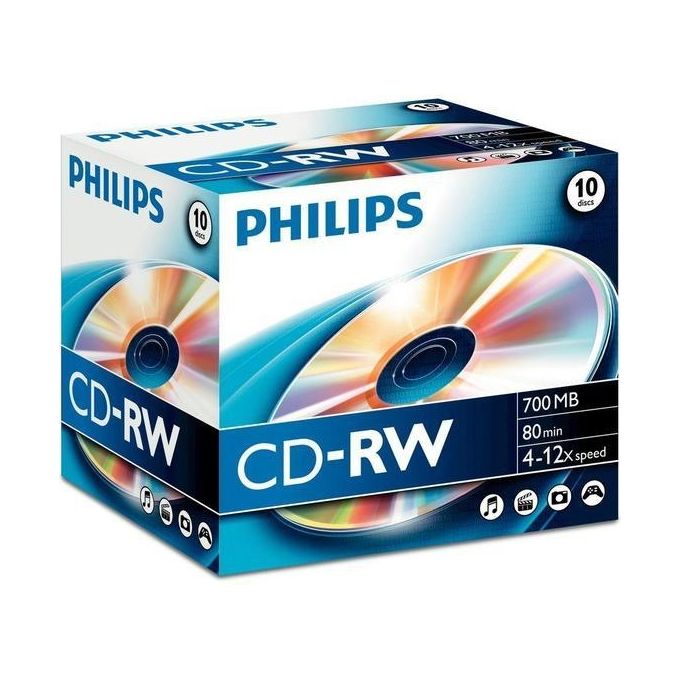 Philips CD Vergine CD-RW 700Mb 1 Pezzo