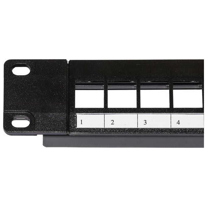 Link pannello patch vuoto colore nero 24 porte
