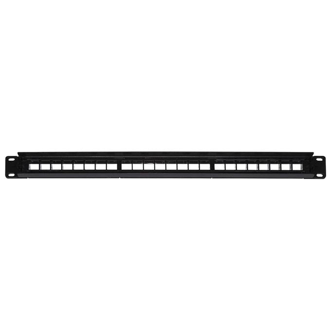 Link pannello patch vuoto colore nero 24 porte