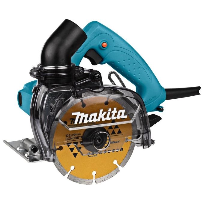 Makita 4100KB Sega a Disco Diamantato a Secco 125 mm 1400 W 12200 rpm 40 mm Profondita' di Taglio colore Nero