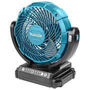Makita DCF102Z Ventilatore a Batteria 18V 180mm 3 Velocita' Oscillazione 90° Timer 1 2 4 ore colore Blu