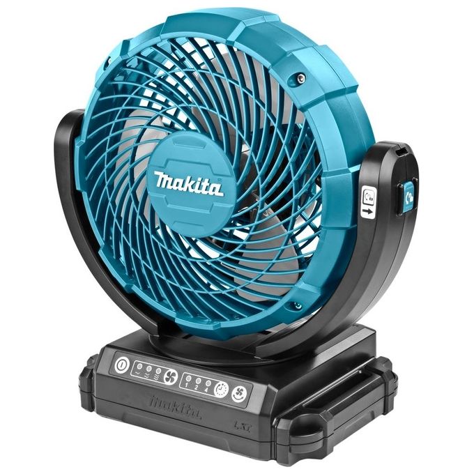 Makita DCF102Z Ventilatore a Batteria 18V 180mm 3 Velocita' Oscillazione 90° Timer 1 2 4 ore colore Blu