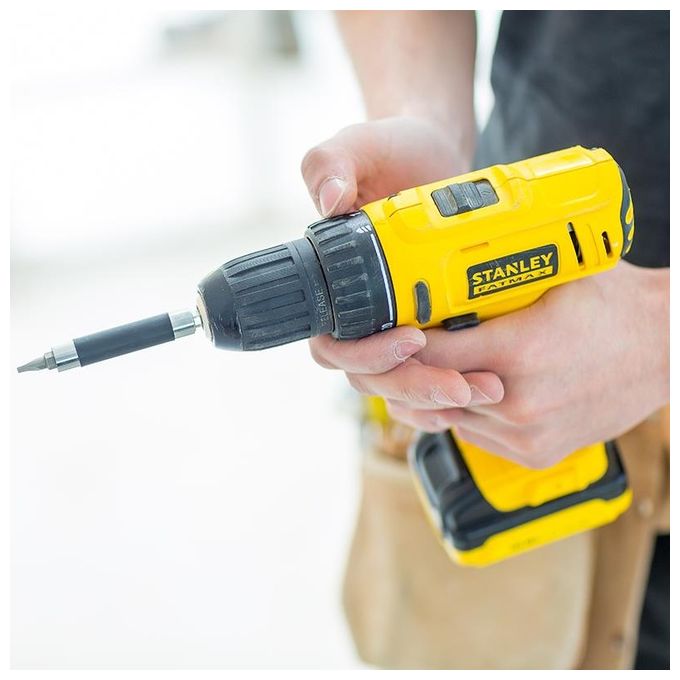 Stanley Trapano Avvitatore Compatto Fatmax con 2 Batterie Litio 10,8 v  1,5ah e Valigetta