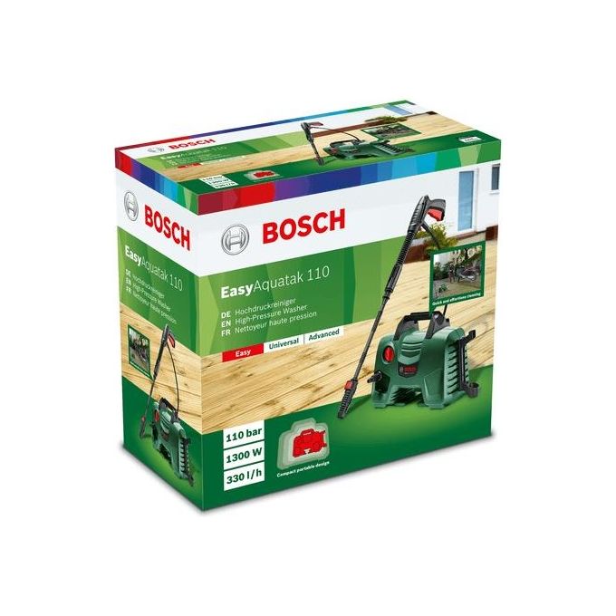 Bosch Easyaquatak 110 Idropulitrice 1300W 110 Bar Nero Verde