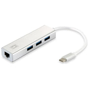 Level One USB-0504 Scheda di Rete e Adattatore Gigabit USB-C Ethernet 1000 Mbit-s