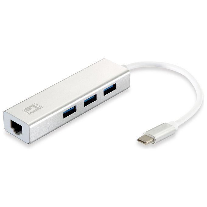 Level One USB-0504 Scheda di Rete e Adattatore Gigabit USB-C Ethernet 1000 Mbit-s