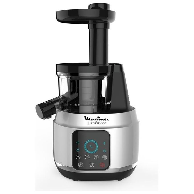 Moulinex ZU420E10 Juice and Clean Estrattore di succo a freddo 150 W 2 velocita' Touch Screen 0.8 L colore Alluminio Nero