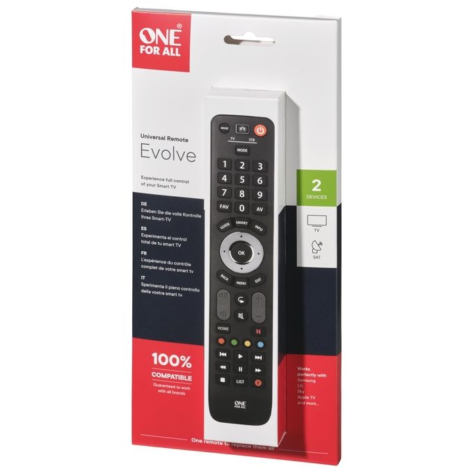 One for All URC 7125 Evolve 2 Telecomando Universale