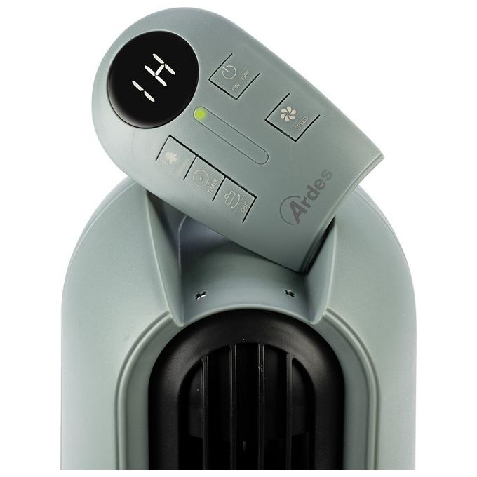 Ardes AR5T1001 Rocket Ventilatore a Torre 3 Velocita' Oscillazione Automatica Timer 9h Telecomando Display LED 40W 54dB colore Verde Salvia