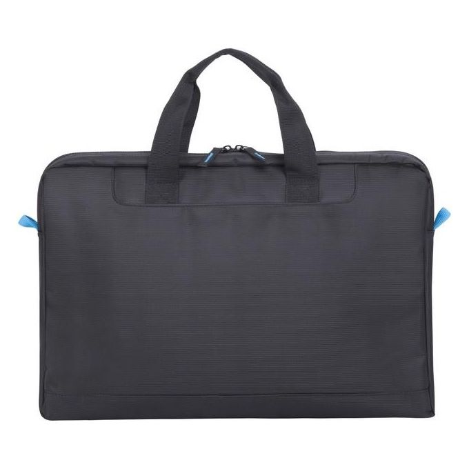 Rivacase 8059 Regent Borsa per Notebook 17.3'' Poliestere Tracolla Rimovibile 8 Scomparti colore Nero