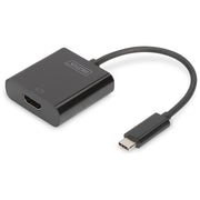 Digitus DA-70852 Hub di Interfaccia Usb 3.0 Type-C Nero
