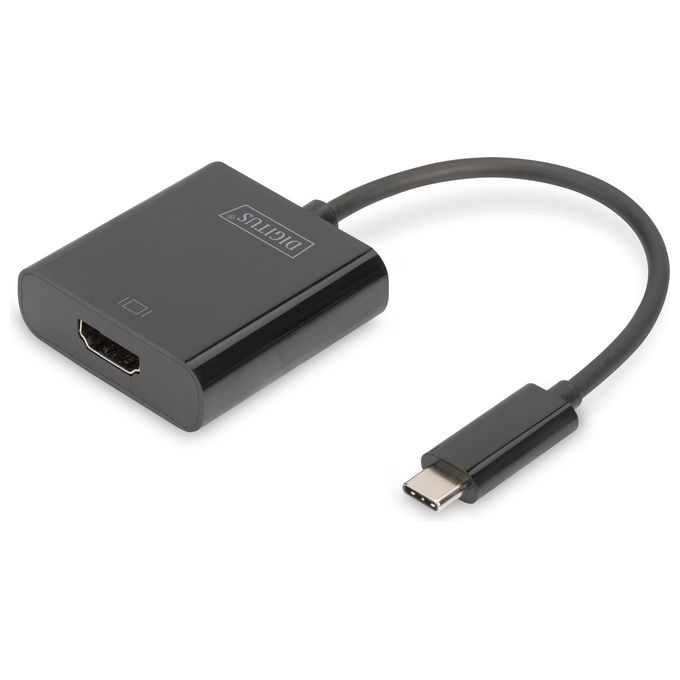 Digitus DA-70852 Hub di Interfaccia Usb 3.0 Type-C Nero