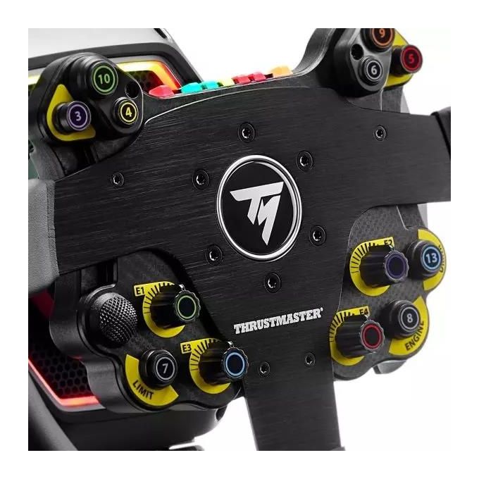Thrustmaster Evo Racing 32R Volante da Corsa in Pelle Nero-Giallo per PC e Console