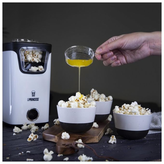 Princess 292986 Macchina per Popcorn 1100W Nero-Bianco