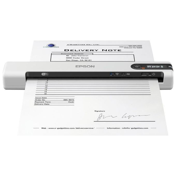 Epson WorkForce DS-80W Scanner Portatile Wifi USB 600X600 dpi