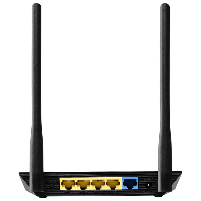 Edimax BR-6428NS V5 N300 Router Wireless 4in1 Wi-Fi 4 802.11n Banda Singola 2.4 GHz 300 Mbit-s Fast Ethernet colore Nero