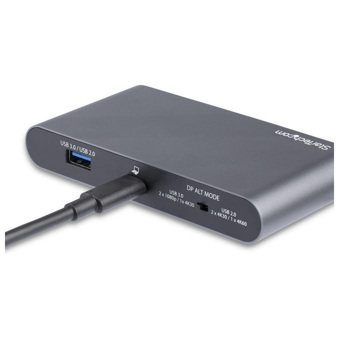 StarTech Adattatore Multi-Porta Usb-C per Doppio Monitor 2x4K DP 100W PD 3.0
