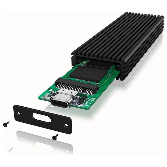 Raidsonic ICY BOX IB-1816M-C31 Contenitore di Unita' di archiviazione M.2 Alloggiamento SSD Nero