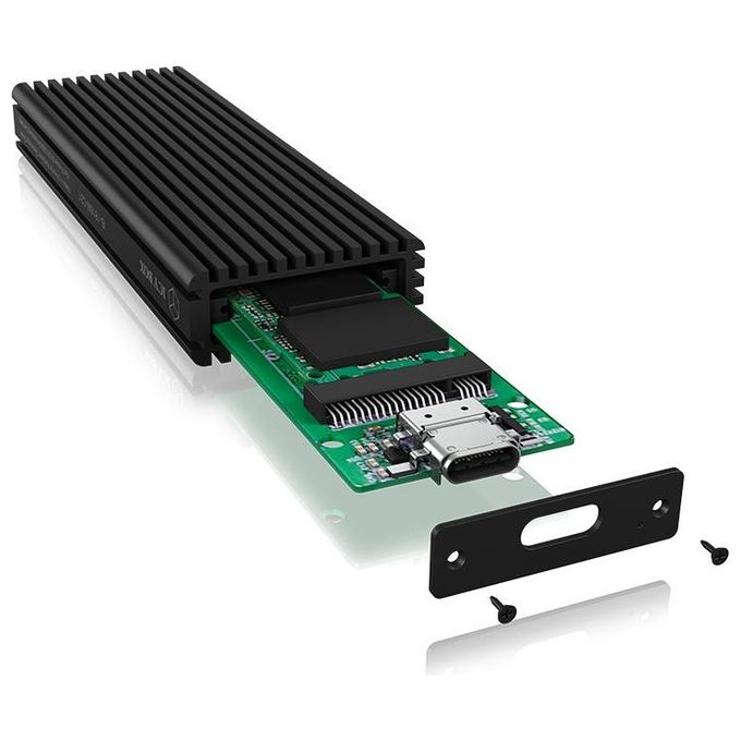 Raidsonic ICY BOX IB-1816M-C31 Contenitore di Unita' di archiviazione M.2 Alloggiamento SSD Nero