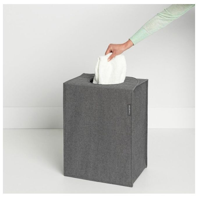 Brabantia Portabiancheria 55 Litri Pieghevole Nero