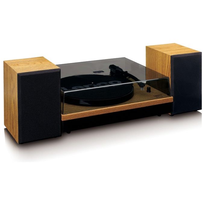 Lenco Giradischi Ls-50 Bluetooth 3 Velocita' Amplificatore 2x10W Wood