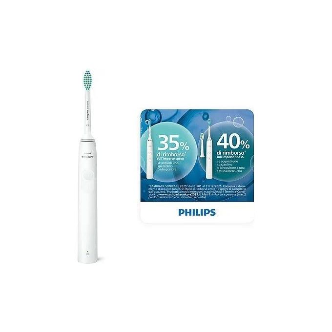 Philips HX3651-13 Sonicare Serie 2100 Spazzolino elettrico sonico 1 modalita' timer 2 min autonomia 336 h colore Bianco