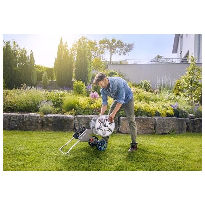 Gardena carrello avvolgitubi AquaRoll M metallo