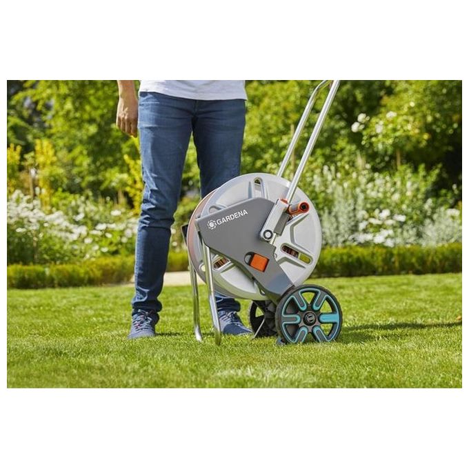 Gardena carrello avvolgitubi AquaRoll M metallo