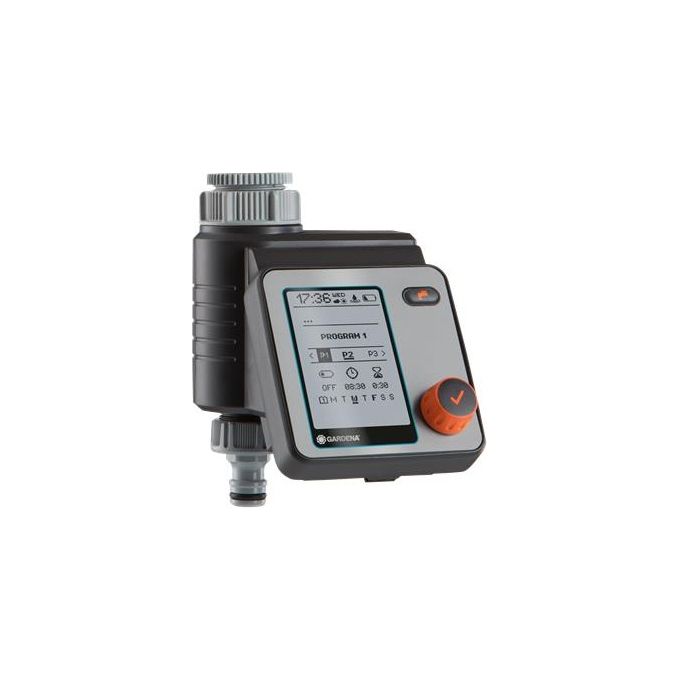 Gardena 01892-20 Computer per Irrigazione Automatica e Veloce Master, 6 Programmi, Display LCD, Funzione Water Now, Safe Stop