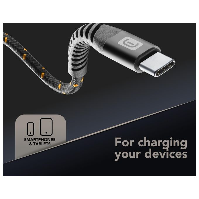 Cellular Line Extreme Cavo Usb-C a Usb-C Ultra Resistente Nero