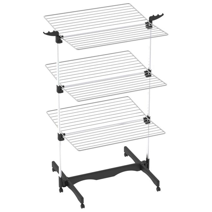 Colombo Stendibiancheria Vertical 40 In Alluminio Modulabile Con Porta Grucce Antiruggine Per Spazio Efficiente
