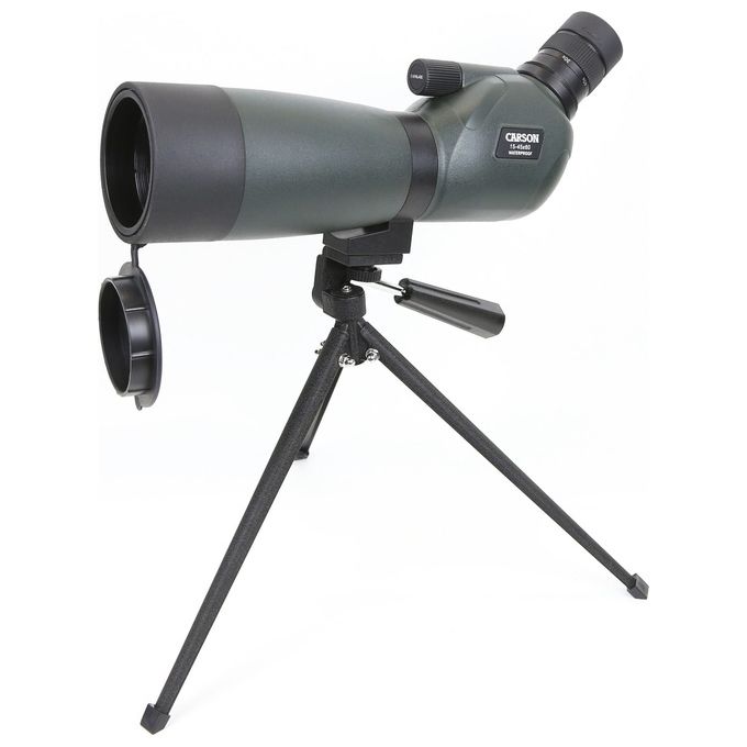 Carson SS-560 Everglade Cannocchiale 15-45x60 mm Impermeabile con Treppiede da Tavolo colore Verde