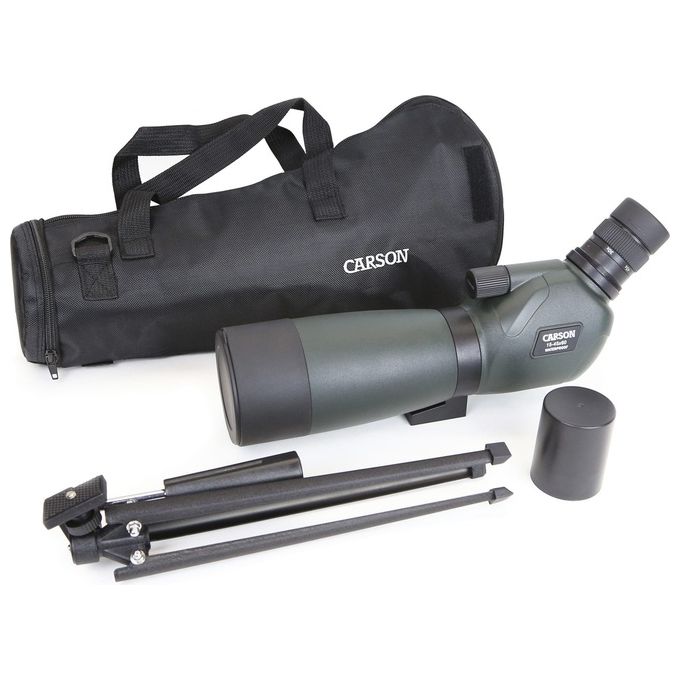 Carson SS-560 Everglade Cannocchiale 15-45x60 mm Impermeabile con Treppiede da Tavolo colore Verde