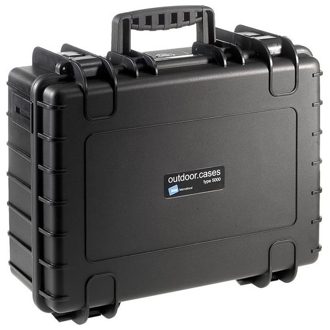 BandW International Type 5000 Custodia Rigida per Fotocamere da Esterni con Imbottitura Nero