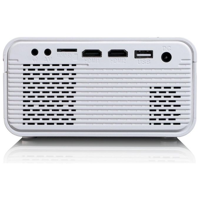 Lenco LPJ-280WH Videoproiettore LCD 2800 lumen 800 x 480 pixel supporto Full HD 1080P colore Bianco