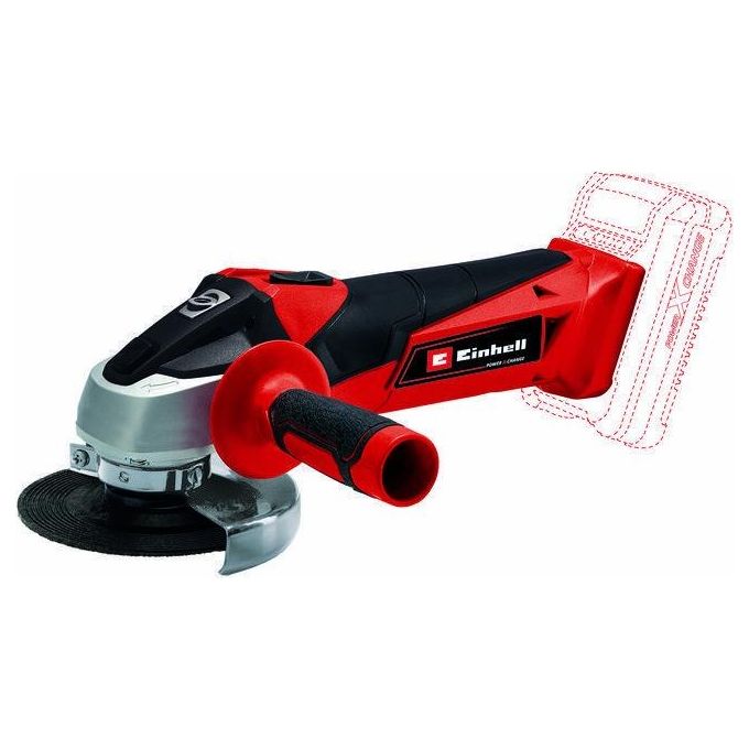 Einhell Smerigliatrice Angolare A Batteria Tc-Ag 18-115 Li (Batteria Non Inclusa)