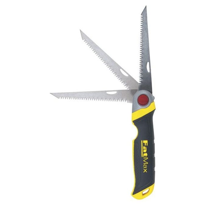 Stanley FMHT0-20559 FatMax Seghetto a Serramanico Pieghevole Lama 130 mm 8 Denti Pollice 3 Posizioni Legno Cartongesso
