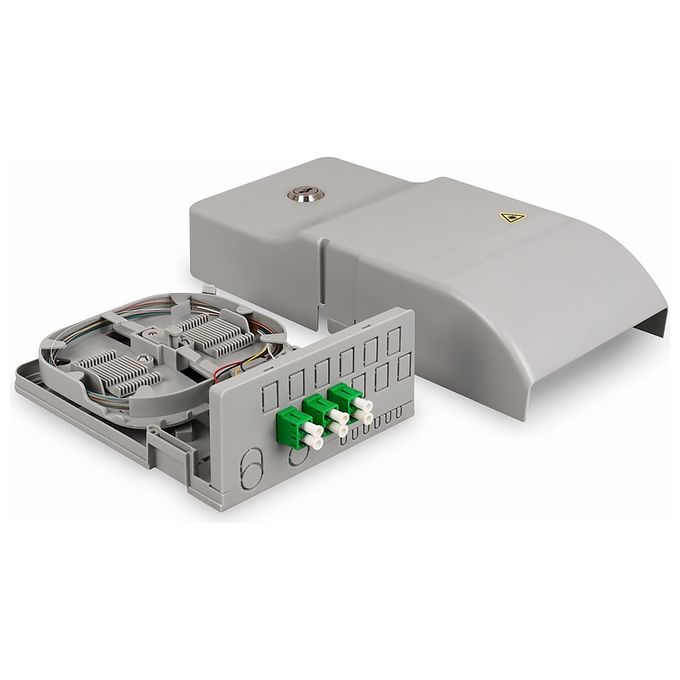 Digitus DN-949103 Punto di Trasferimento FTTH per 3 x LC-APC Duplex Grigio Chiaro