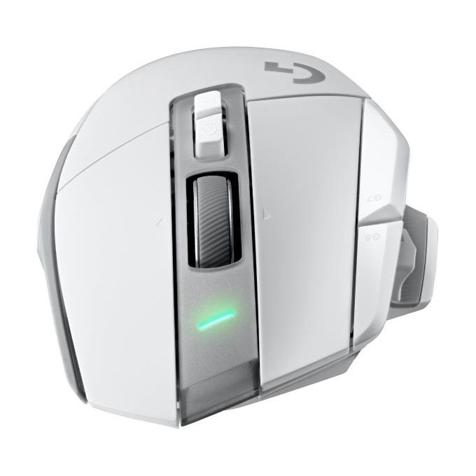 Logitech G 910-006190 G502 X LIGHTSPEED Mouse da gaming wireless 25600 DPI 13 pulsanti programmabili sensore HERO 25K colore Bianco