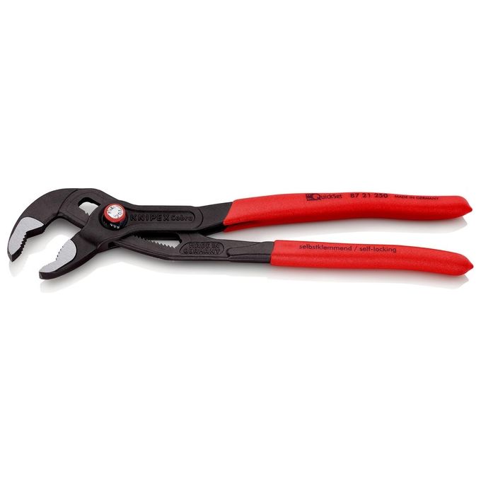 Knipex Cobra QuickSet Pinza Regolabile di Nuova Generazione per Tubi e Dadi 250mm