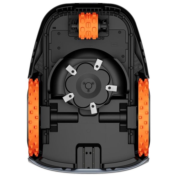 Segway AA.12.07.02.0002 Navimow i208 Tagliaerba robotizzato GPS AWD per superfici fino a 800 m² 18 cm di larghezza di taglio batteria integrata 5,1 Ah colore Arancione Nero Blu