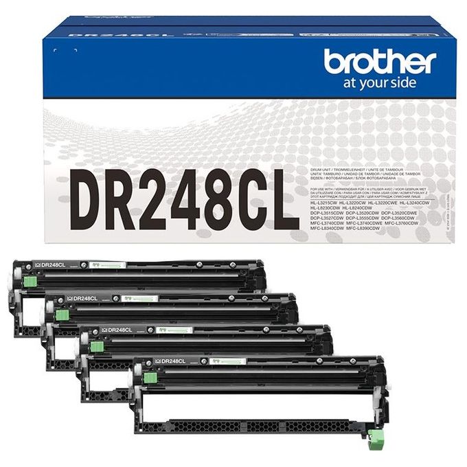 Brother DR-248CL Tamburo Originale Multipack 4 pz 30000 pagine Nero Ciano Magenta Giallo
