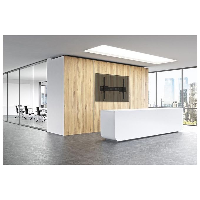 Neomounts WL30S-950BL19 Supporto a Parete Fisso per TV 55-115 Pollici fino a 160 Kg VESA 100x100-1500x900 Sistema Magnetico Pull and Release colore Nero