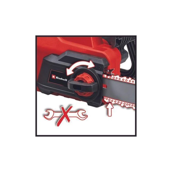 Einhell 4501230 GC-EC 2040 Motosega Elettrica 2000 W Barra 40 cm Catena OREGON Velocita' 15,5 m-s Freno Catena Meccanico colore Nero Rosso