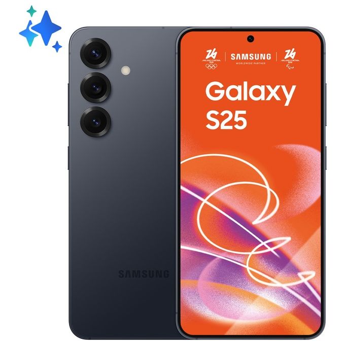Samsung SM-S931B Galaxy S25 Smartphone 6.2'' Dynamic AMOLED 2X 12GB 256GB 5G Dual SIM Snapdragon 8 Elite colore Blueblack