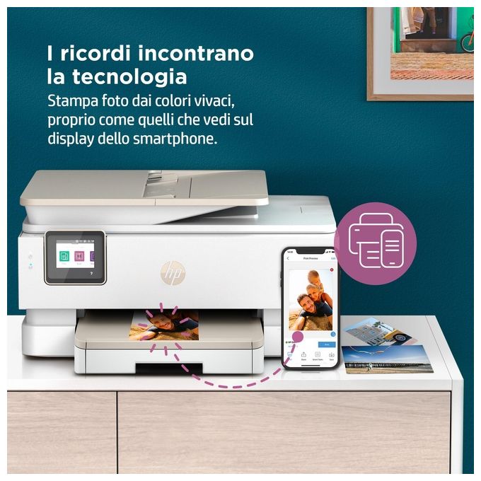 [ComeNuovo] HP ENVY 7920e Stampante Multifunzione Getto Termico d'Inchiostro A4 4800x1200 Dpi 15 Ppm Wi-fi
